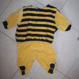 First Moments Bee Costume Warm Footed w. Wings Outfit 6/9 Months 6-9 M No Hat
